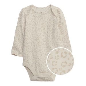 Baby Gap organic cotton snow leopard print onesie